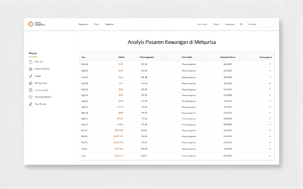 Analisis Pasaran Kewangan di Melqurisa