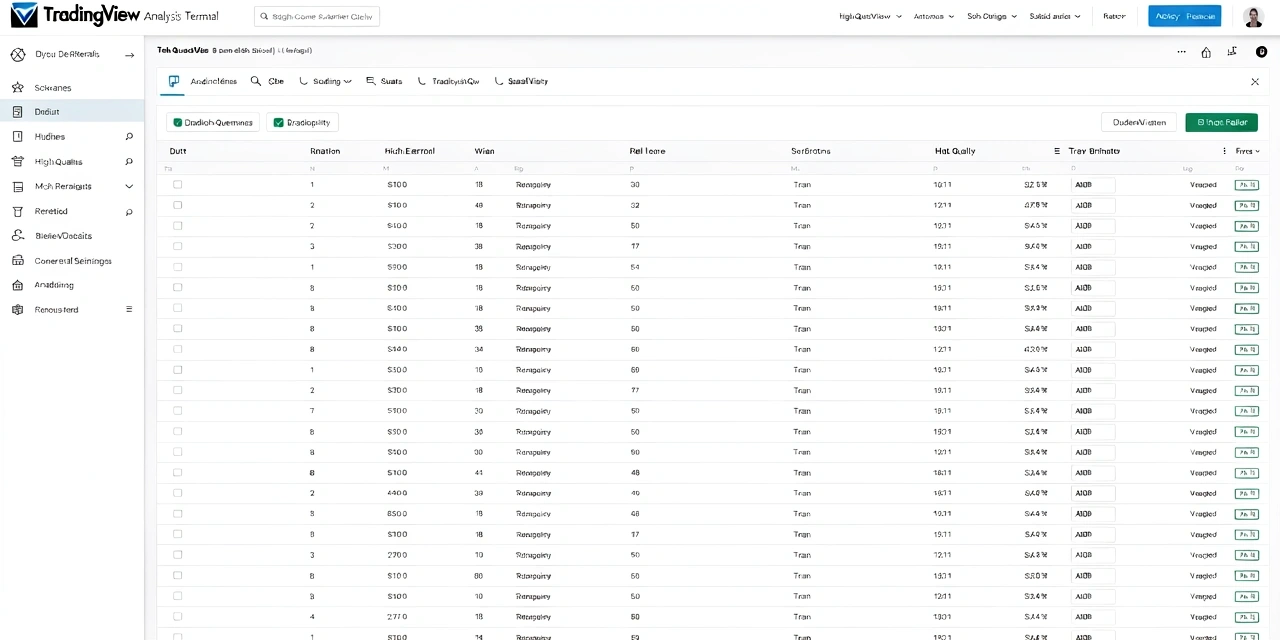 TradingView Analysis Terminal